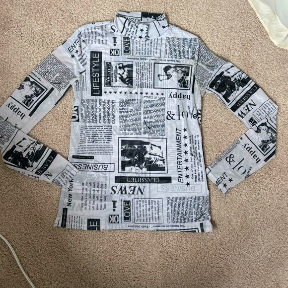 Mock Neck Top - Picture 1 of 3